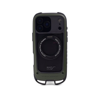 ルートコー ROOT CO. 6ヶ月保証 スマホケース iPhone17ProMax iPhone18ProMax iPhoneケース GRAVITY Shock Resist Case Hold Plus. GSHP-4445 （カーキ）｜詳細画像