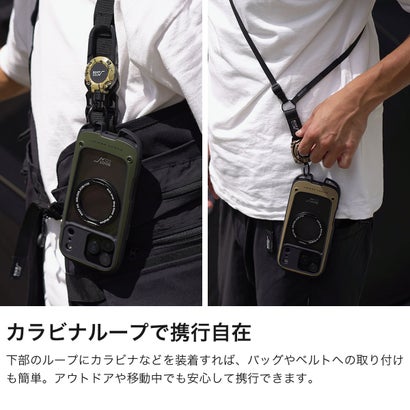 ルートコー ROOT CO. 6ヶ月保証 スマホケース iPhone17ProMax iPhone18ProMax iPhoneケース GRAVITY Shock Resist Case Hold Plus. GSHP-4445 （カーキ）｜詳細画像