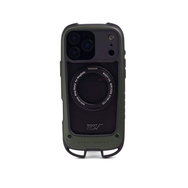 6ヶ月保証 スマホケース iPhone17ProMax iPhone18ProMax iPhoneケース GRAVITY Shock Resist Case Hold Plus. GSHP-4445 （カーキ）