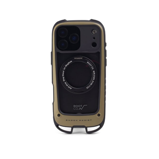 6ヶ月保証 スマホケース iPhone17ProMax iPhone18ProMax iPhoneケース GRAVITY Shock Resist Case Hold Plus. GSHP-4445 （コヨーテ）