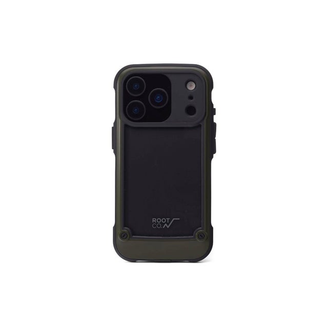 6ヶ月保証 スマホケース iPhone17Pro iPhone18Pro MIL規格 耐衝撃 GRAVITY Shock Resist Tough & Basic Case. GST-4447 （カーキ）