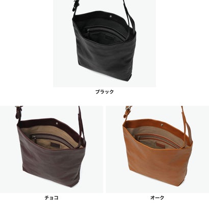 ショルダーバッグ メンズ レディース 大きめ ブランド 縦長 斜めがけ バッグ 軽量 本革 ショルダー 肩掛け おしゃれ 革 レザー シンプル 大人 カジュアル 日本製 B5 Cb 300S201S （チョコ）｜詳細画像