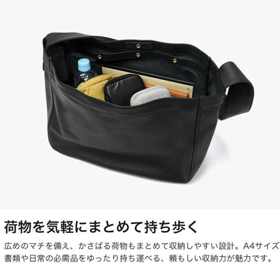 ショルダーバッグ メンズ レディース 斜めがけバッグ バッグ 斜めがけ ブランド 大きめ 大容量 本革 革 レザー おしゃれ 大人 軽量 ショルダー 日本製 A4 Cb 858S105S （チョコ）｜詳細画像