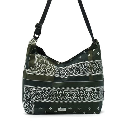 ショルダーバッグ ブランド トート 日本製 redad and fluffy×SML 軽量 バンダナ 2WAY A4 B4 RAPHINHA BANDANNA SHOULDER BAG 463S1 （KHAKI）｜詳細画像