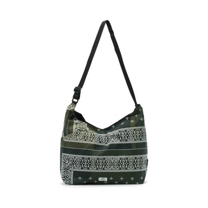 ショルダーバッグ ブランド トート 日本製 redad and fluffy×SML 軽量 バンダナ 2WAY A4 B4 RAPHINHA BANDANNA SHOULDER BAG 463S1 （KHAKI）｜詳細画像