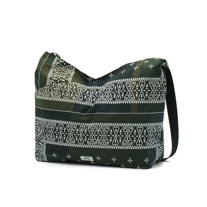 ショルダーバッグ ブランド トート 日本製 redad and fluffy×SML 軽量 バンダナ 2WAY A4 B4 RAPHINHA BANDANNA SHOULDER BAG 463S1 （KHAKI）｜詳細画像
