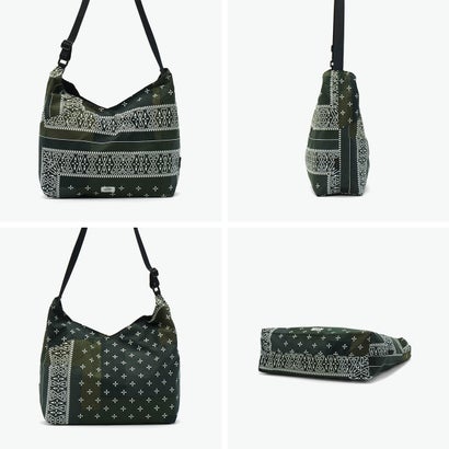 ショルダーバッグ ブランド トート 日本製 redad and fluffy×SML 軽量 バンダナ 2WAY A4 B4 RAPHINHA BANDANNA SHOULDER BAG 463S1 （KHAKI）｜詳細画像