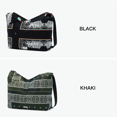 ショルダーバッグ ブランド トート 日本製 redad and fluffy×SML 軽量 バンダナ 2WAY A4 B4 RAPHINHA BANDANNA SHOULDER BAG 463S1 （KHAKI）｜詳細画像