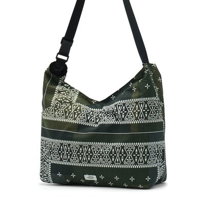 ショルダーバッグ ブランド トート 日本製 redad and fluffy×SML 軽量 バンダナ 2WAY A4 B4 RAPHINHA BANDANNA SHOULDER BAG 463S1 （BLACK）｜詳細画像