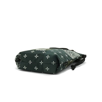 ショルダーバッグ レディース メンズ おしゃれ 軽量 redad and fluffy×SML 日本製 RAPHINHA BANDANNA DRAWSTRINGS SHOULDER 463S3 （KHAKI）｜詳細画像