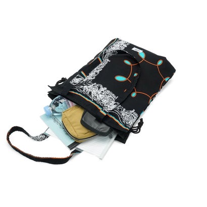 トートバッグ レディース メンズ おしゃれ ブランド redad and fluffy×SML 巾着バッグ RAPHINHA BANDANNA THICKNESS TOTE BAG 463S4 （KHAKI）｜詳細画像
