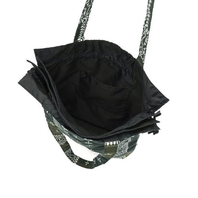 トートバッグ レディース メンズ おしゃれ ブランド redad and fluffy×SML 巾着バッグ RAPHINHA BANDANNA THICKNESS TOTE BAG 463S4 （KHAKI）｜詳細画像