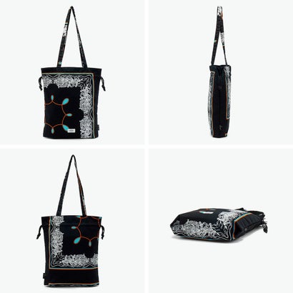 トートバッグ レディース メンズ おしゃれ ブランド redad and fluffy×SML 巾着バッグ RAPHINHA BANDANNA THICKNESS TOTE BAG 463S4 （KHAKI）｜詳細画像
