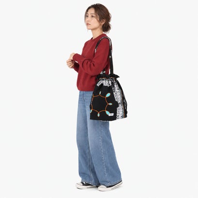 トートバッグ レディース メンズ おしゃれ ブランド redad and fluffy×SML 巾着バッグ RAPHINHA BANDANNA THICKNESS TOTE BAG 463S4 （KHAKI）｜詳細画像