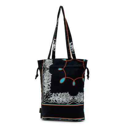 トートバッグ レディース メンズ おしゃれ ブランド redad and fluffy×SML 巾着バッグ RAPHINHA BANDANNA THICKNESS TOTE BAG 463S4 （BLACK）｜詳細画像