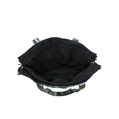 トートバッグ レディース メンズ おしゃれ ブランド redad and fluffy×SML 巾着バッグ RAPHINHA BANDANNA THICKNESS TOTE BAG 463S4 （BLACK）｜詳細画像