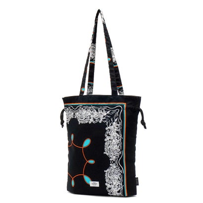 トートバッグ レディース メンズ おしゃれ ブランド redad and fluffy×SML 巾着バッグ RAPHINHA BANDANNA THICKNESS TOTE BAG 463S4 （BLACK）｜詳細画像