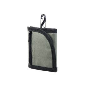 財布 三つ折り財布 ミニ財布 ミニウォレット コンパクト メンズ ナイロン k900238 （グレー）