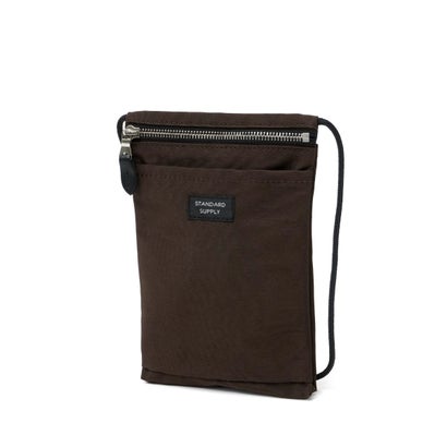 スタンダードサプライ STANDARD SUPPLY 正規取扱店 ショルダーバッグ メンズ レディース ブランド 軽量 小さい ミニ コンパクト ミニショルダー 斜めがけ 大人 日本製 SIMPLICITY SLING PURSE M （ダークブラウン）｜詳細画像