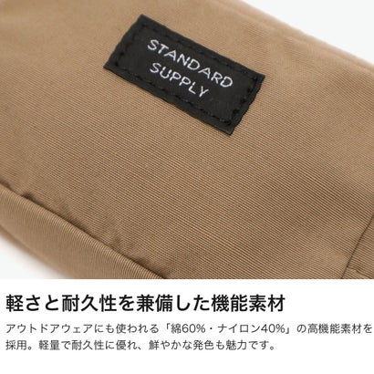 正規取扱店 ポーチ レディース メンズ 小物入れ 小さめ ミニ かわいい 軽量 軽い おしゃれ シンプル スクエア型 小さい 日本製 SIMPLICITY SQUARE POUCH S （ダークブラウン）｜詳細画像
