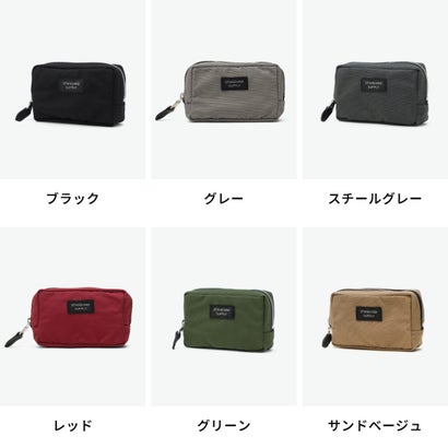 正規取扱店 ポーチ レディース メンズ 小物入れ 小さめ ミニ かわいい 軽量 軽い おしゃれ シンプル スクエア型 小さい 日本製 SIMPLICITY SQUARE POUCH S （ダークブラウン）｜詳細画像