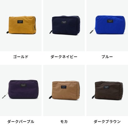 正規取扱店 ポーチ メンズ レディース 小物入れ かわいい 軽量 軽い おしゃれ シンプル スクエア型 横型 小さめ カジュアル コンパクト 日本製 SIMPLICITY SQUARE POUCH M （サンドベージュ）｜詳細画像