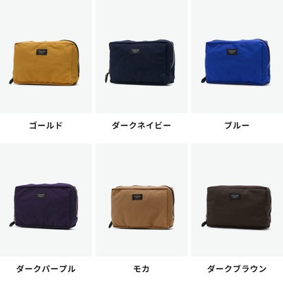 正規取扱店 ポーチ レディース メンズ 小物入れ かわいい 軽量 軽い 大きめ おしゃれ シンプル スクエア型 横型 カジュアル ブランド 日本製 SIMPLICITY SQUARE POUCH L （サンドベージュ）｜詳細画像