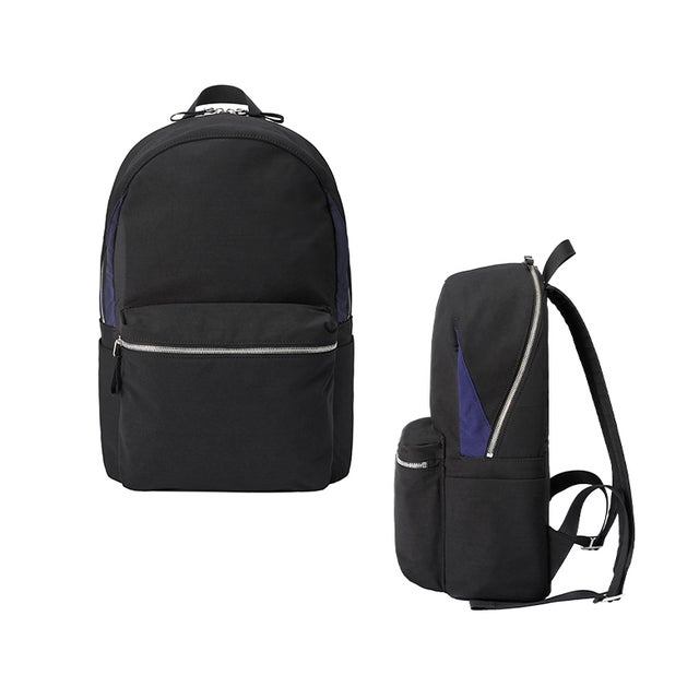 リュック バックパック 14L A4 PC収納 軽量 ニット ジャージー ナイロン WE－ME 88－W－5001 日本製 （ブラックbi）