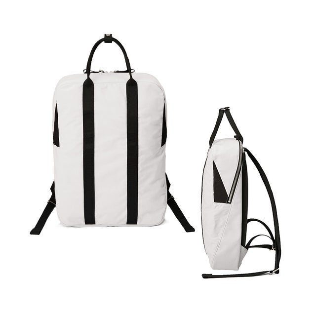 リュック 13L B4 PC収納 薄マチ スリム 軽量 軽い ニット ジャージー ナイロン WE－ME 88－W－5006 日本製 （ライトグレー）
