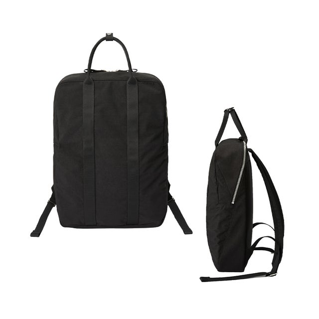 リュック 13L B4 PC収納 薄マチ スリム 軽量 軽い ニット ジャージー ナイロン WE－ME 88－W－5006 日本製 （ブラック）
