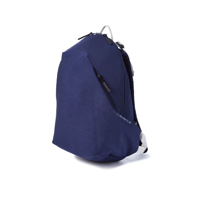 デイパック リュック 22L 軽量 軽い ニット ジャージー ナイロン WE－ME W－02－3 ウエストハーネス チェストベルト 日本製 （ダークブルー）