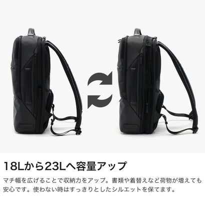 正規品5年保証 リュック ビジネス 通勤 ビジネスリュック PC B4 18L-23L拡張可能 15.6インチ Z PACK type-C2 Laminated Backpack Expandable 81433 （ブラック(11)）｜詳細画像