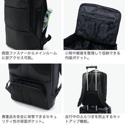 正規品5年保証 リュック メンズ ビジネス 通勤 ビジネスリュック PC バックパック A4 B4 17L 15.6インチ 撥水 Z PACK ype-C2 Laminated Backpack 81432 （ブラック(11)）｜詳細画像