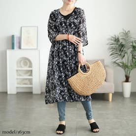 ゴールドジャパン GOLDJAPAN 花柄シフォンロングカーディガン＆タンク