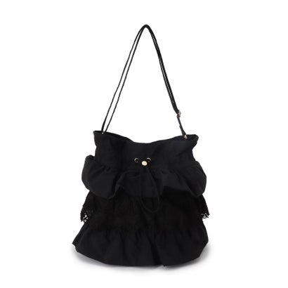 グローブ grove 人気BAGにドット柄・レースが新登場！ティアードドロストショルダー （グレー(412)）｜詳細画像