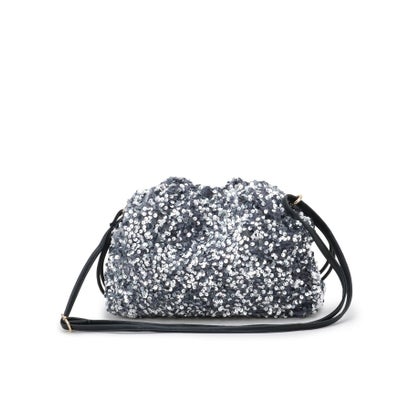 キラキラ巾着ミニショルダー （グレー(112)）｜詳細画像