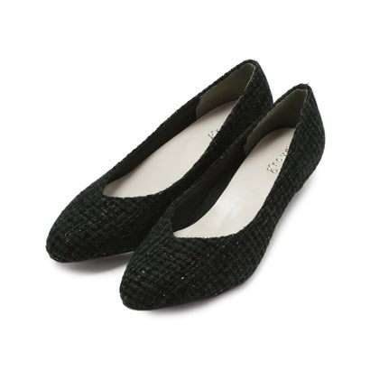 【人間工学・3．5cmヒール】つつまれフィットパンプス【入卒対応可】 （ブラック(019)）｜詳細画像