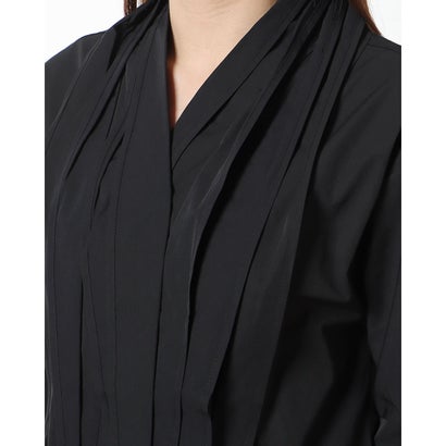 グラシア GRACIA 変形ピンタック・オーバーサイズシャツ （ブラック）｜詳細画像