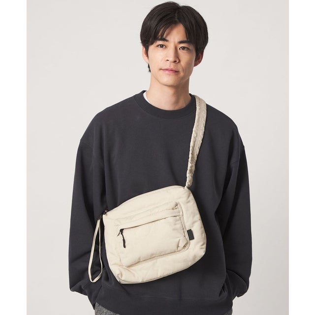 【別注】＜fellowww＞パデッド ショルダーバッグ （NATURAL）