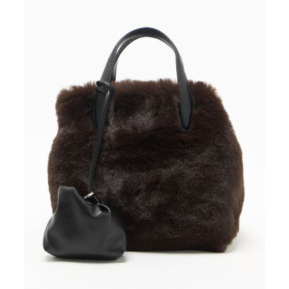 F/FUR TOTE WITH POUCH （MOCA）｜詳細画像