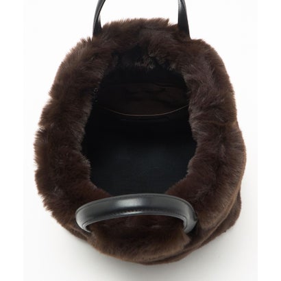 F/FUR TOTE WITH POUCH （DK.BROWN）｜詳細画像
