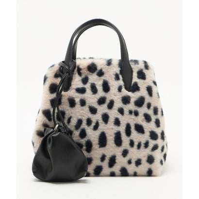 F/FUR TOTE WITH POUCH （DK.BROWN）｜詳細画像