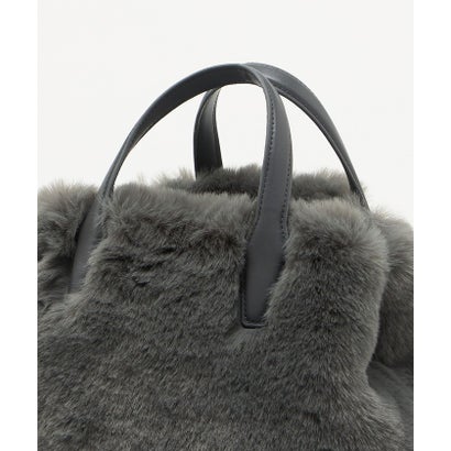 F/FUR TOTE WITH POUCH （DK.BROWN）｜詳細画像
