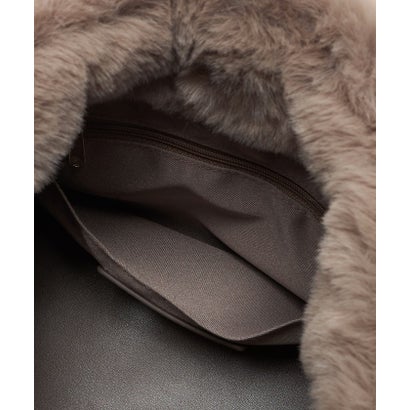 F/FUR TOTE WITH POUCH （DK.GRAY）｜詳細画像