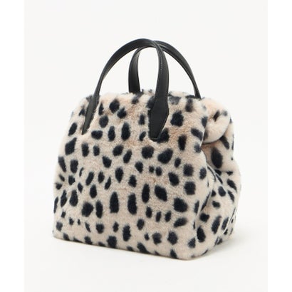 F/FUR TOTE WITH POUCH （DK.GRAY）｜詳細画像
