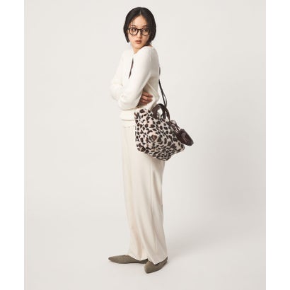 F/FUR TOTE WITH POUCH （DK.GRAY）｜詳細画像
