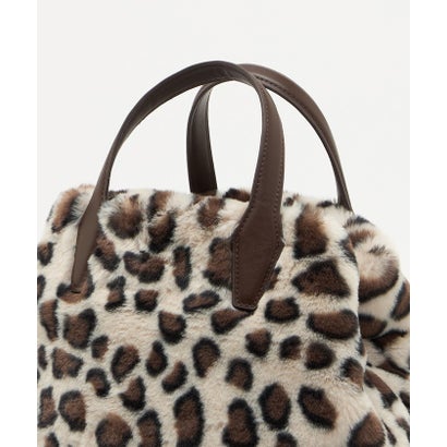 F/FUR TOTE WITH POUCH （DK.GRAY）｜詳細画像