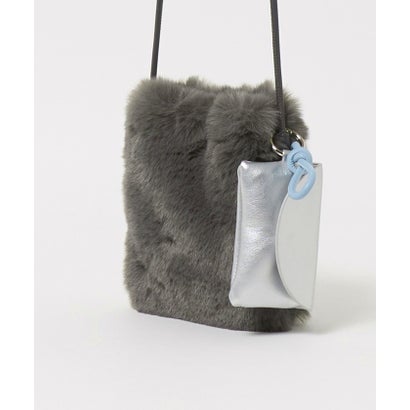 FUR/LIKE PCT WITH POUCH （DK.GRAY）｜詳細画像