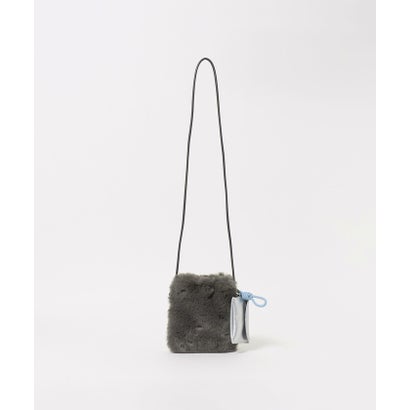 FUR/LIKE PCT WITH POUCH （DK.GRAY）｜詳細画像