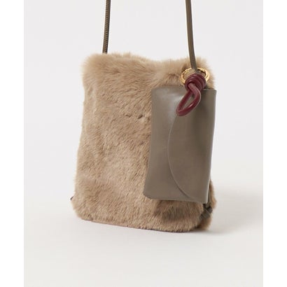 FUR/LIKE PCT WITH POUCH （DK.GRAY）｜詳細画像